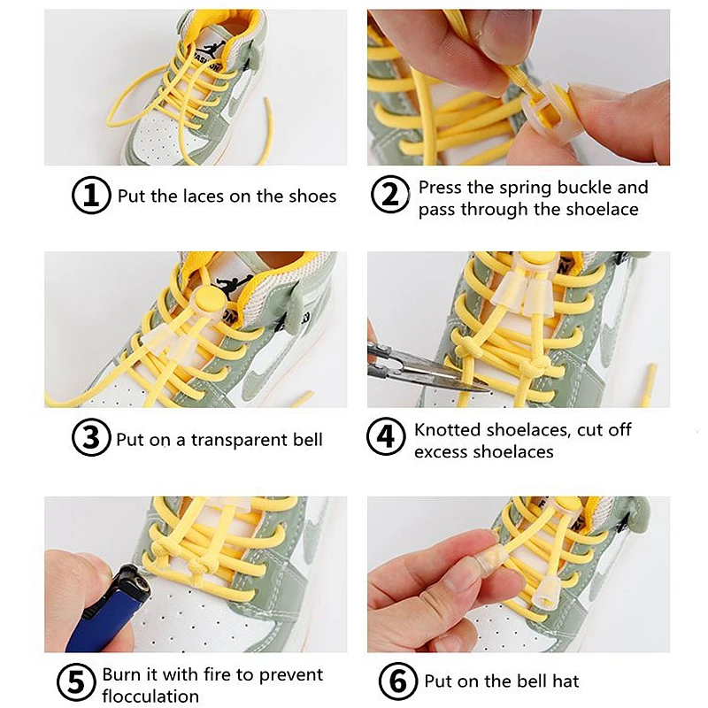 Top Trends: No Tie Shoelace Elastic Round Lock Shoe Laces Children's Sneakers Shoelaces Without Ties Kids Adult Laces For Shoes Shoestrings Shoppable Styles - Image 6