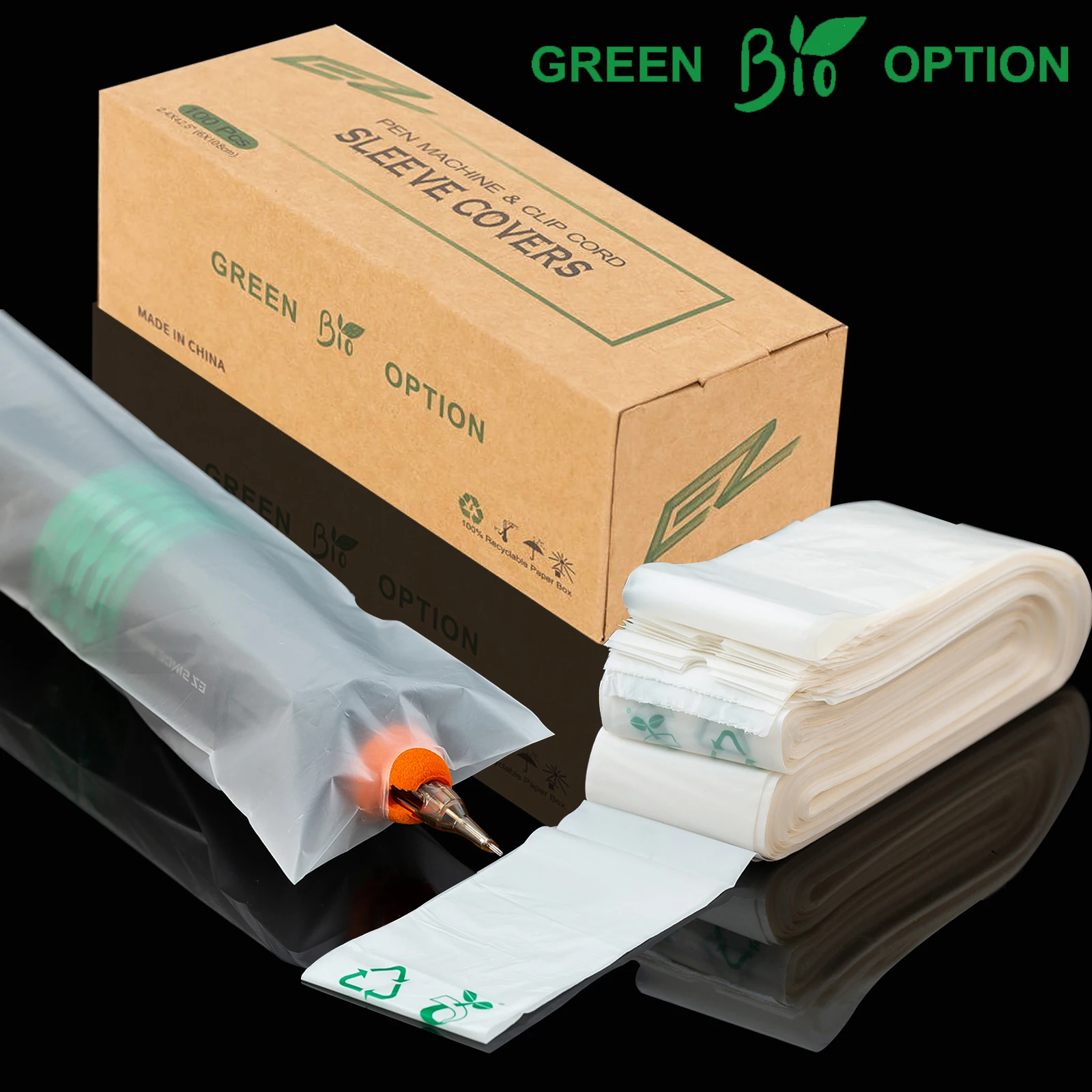 Top Trends: EZ Green Option Machine Bags Bottle Bags Eco-Friendly Highly-Biodegradable Recycle For Coil Or Rotary Machines Tattoo Supply Shoppable Styles - Image 2