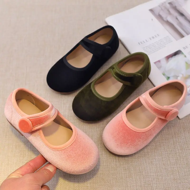 Top Trends: 2023 New Kids Shoes Little Girls Casual Shoes Children Comfortable Flat Cloth Shoe For Princess Red Green Black Beige White Shoppable Styles