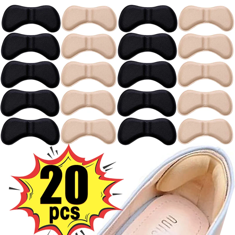 Top Trends: 20pcs Heel Insoles Patch Pain Relief Anti-wear Shoe Cushion Pads Feet Care Heel Protector Adhesive Back Sticker Shoes Insert Shoppable Styles