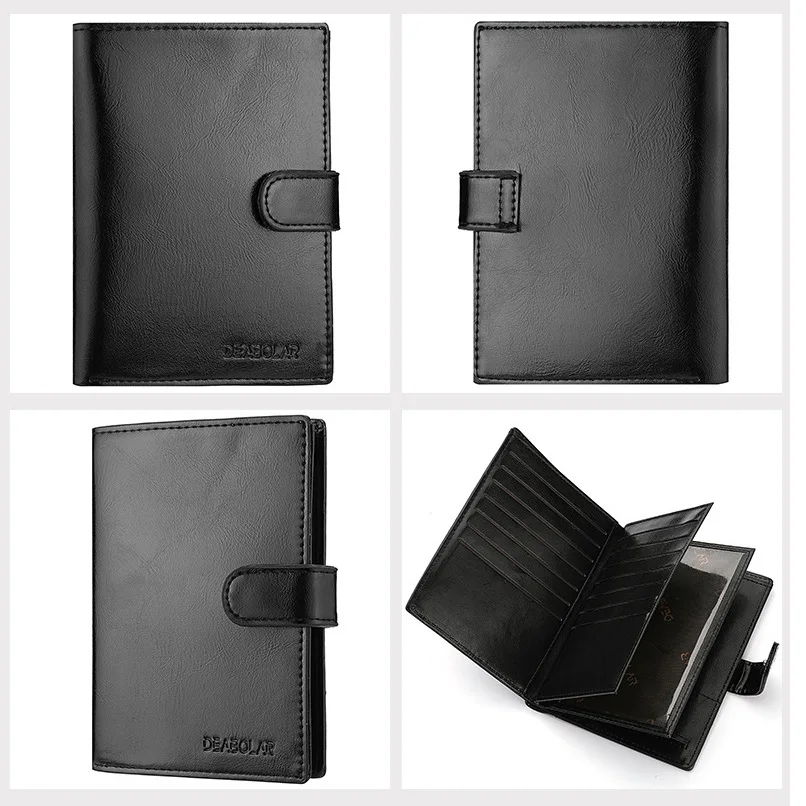 Top Trends: Driver's License Card Bag Male Large Capacity Multifunctional Passport Bag Passport Book Wallet Shoppable Styles - Image 4