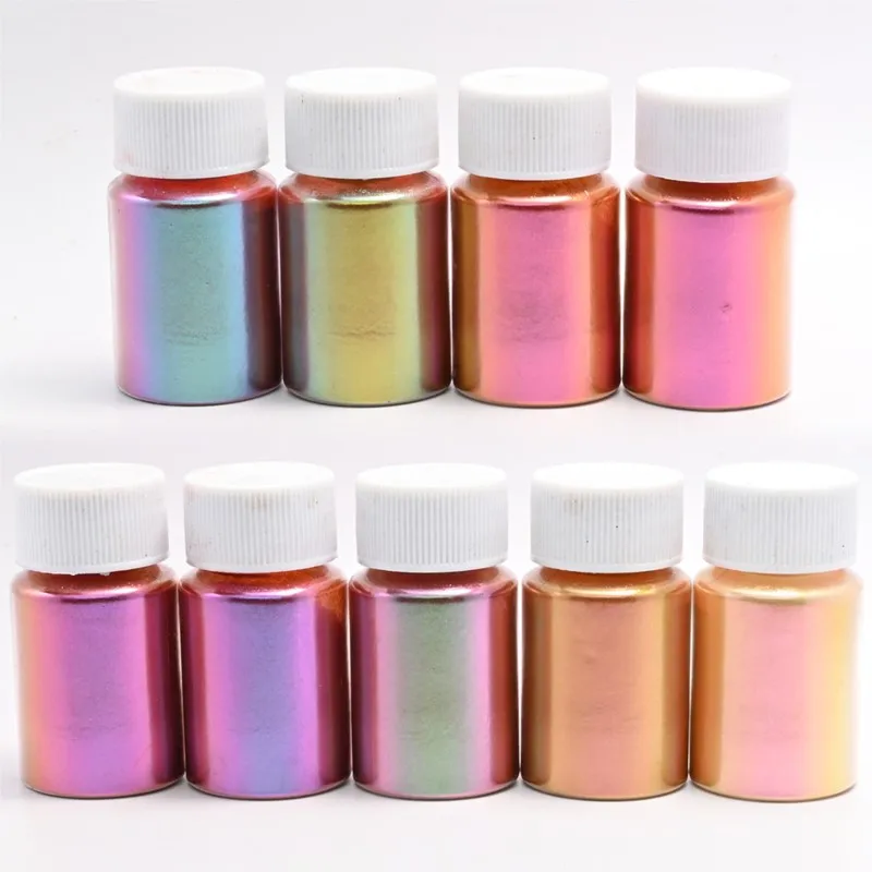 Top Trends: 10g / Bottle Chameleon Powder Nail Chrome Pigment DIY Epoxy Resin Mold Dye Nail Art Glitter Dust Manicure DIY Mica Powder Pigments Shoppable Styles