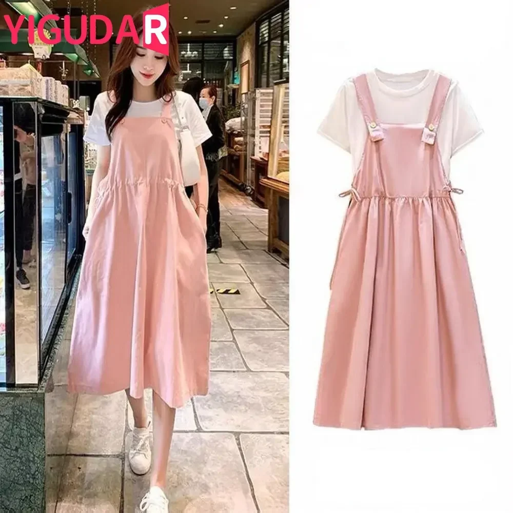 Top Trends: Maternity Dress Summer Korean Version Loose Maternity Dress Summer Long Holiday Pregnant Women Skirts Vestidos De Fotografía Shoppable Styles