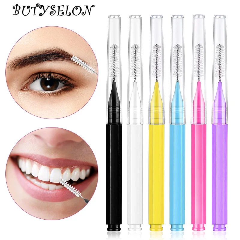 Top Trends: 10 / 20Pcs Mini Eyebrow Brush Brow Perm Microbrush Disposable Brow Lifting Applicators Bendable Eyelash Extension Comb Makeup Tool Shoppable Styles