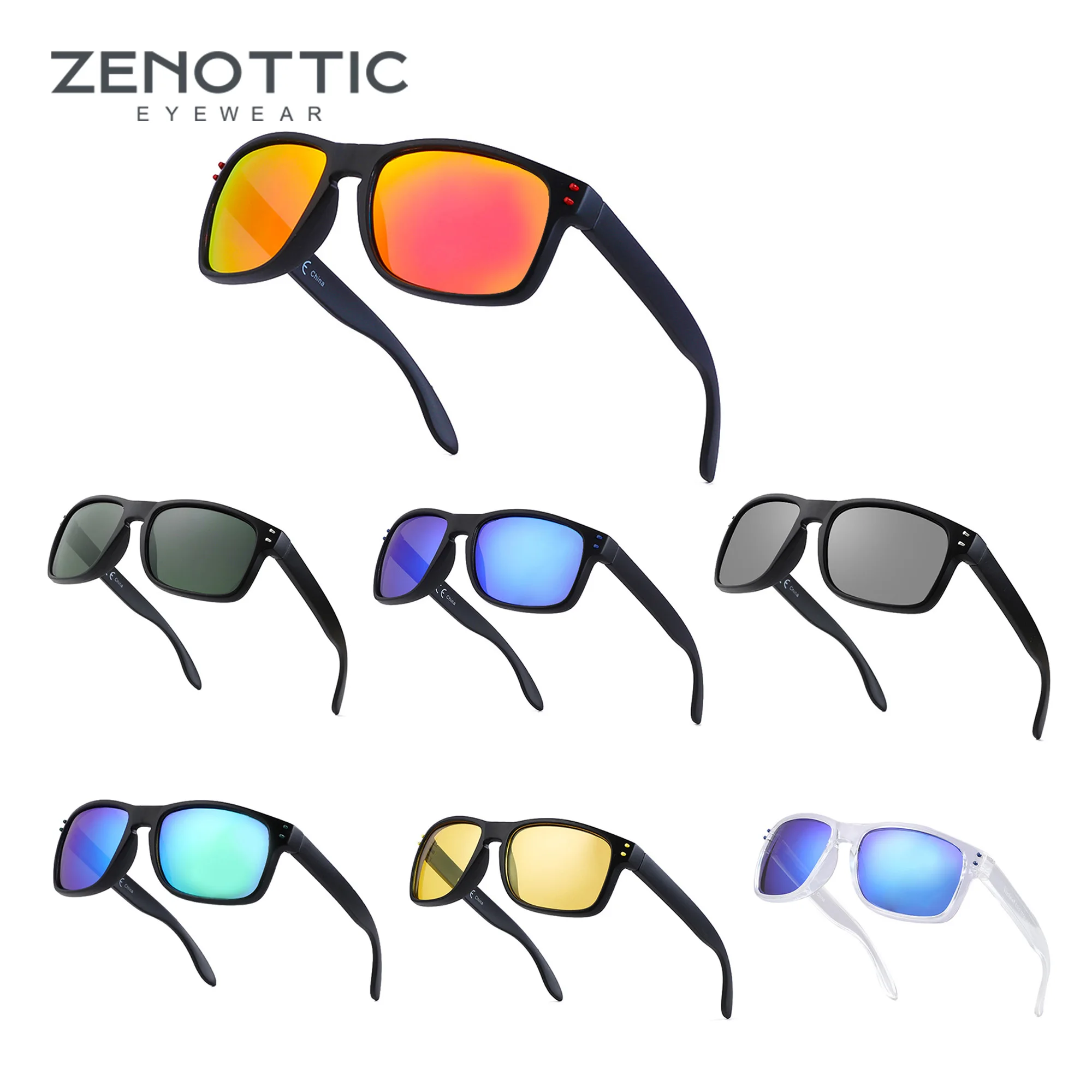 Top Trends: ZENOTTIC 2024 Trend Square Polarized Sunglasses For Unisex Classic Design Shades Fashion UV400 Protection Men Sun Glasses Shoppable Styles