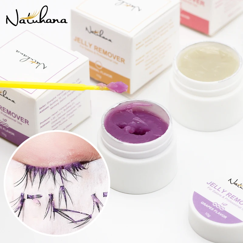 Top Trends: NATUHANA Professional False Eyelash Glue Remover Primer Jelly Cream Gel Remover Adhesive Bonded Glue Eyelashes Make Up Tools Shoppable Styles