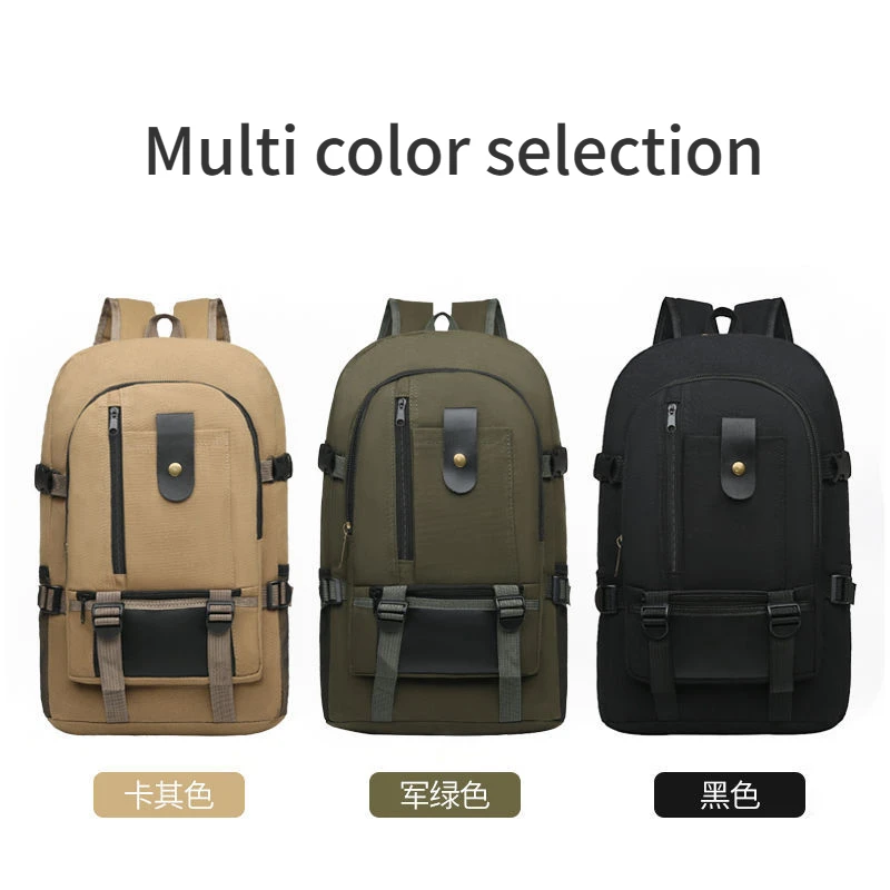 Top Trends: 2023 New Men's Backpack Fashion Student School Backpack Youth High Quality High Capacity Backpack Canvas Outdoor Travel Backpack Shoppable Styles - Image 6