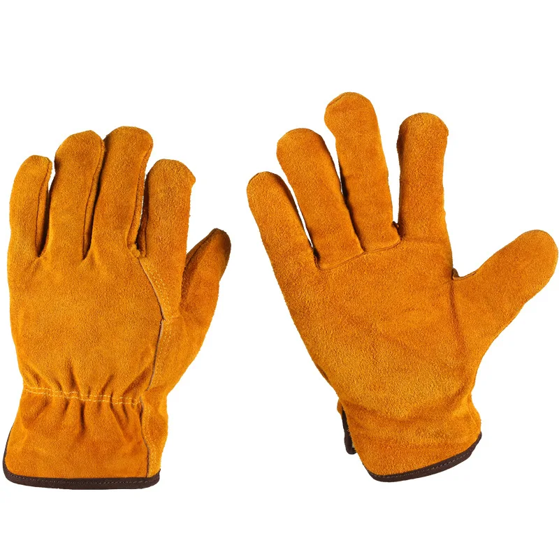 Top Trends: Work Gloves Cowhide Driver Security Protection Wear Safety Workers Welding Gloves For Men Clothing Accessories Gloves Shoppable Styles