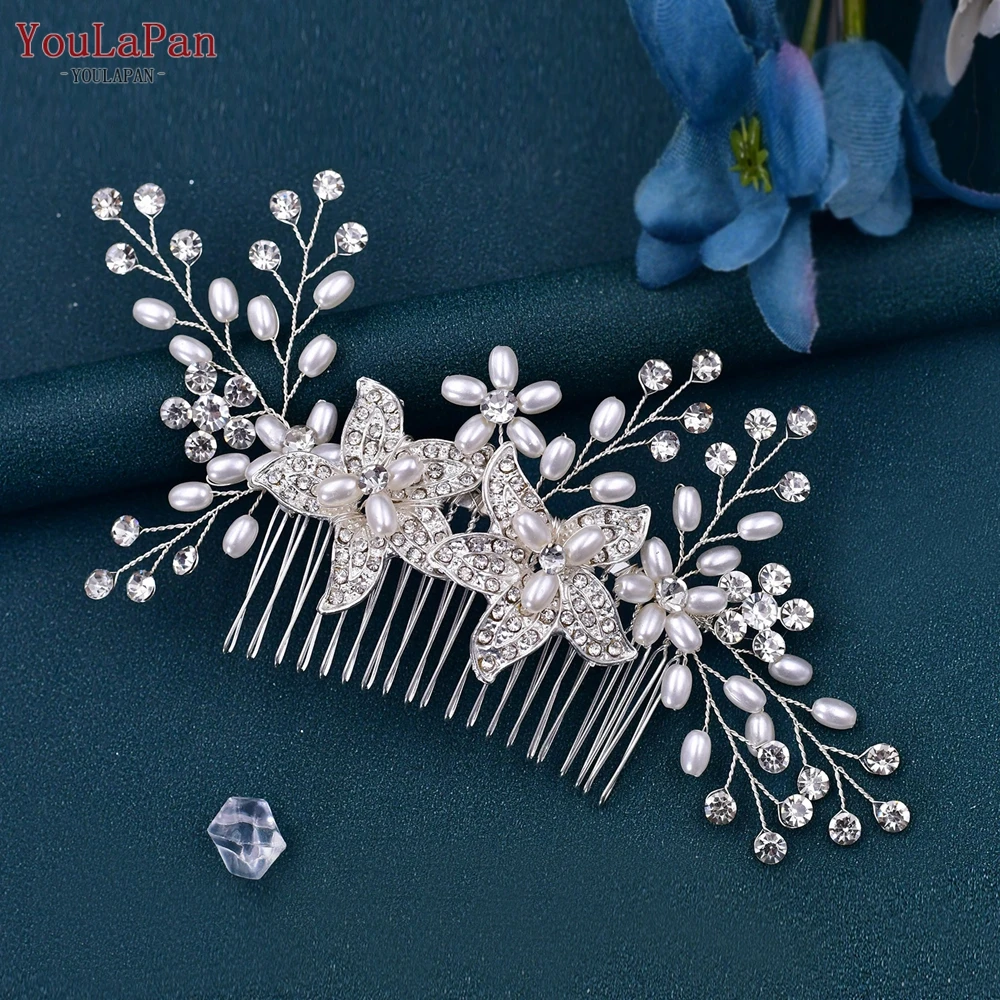 Top Trends: TOPQUEEN HP296 Freshwater Pearl Hair Comb Bridal Hair Accessories For Women Alloy Flower Bridal Headpiece Wedding Hair Clip Shoppable Styles