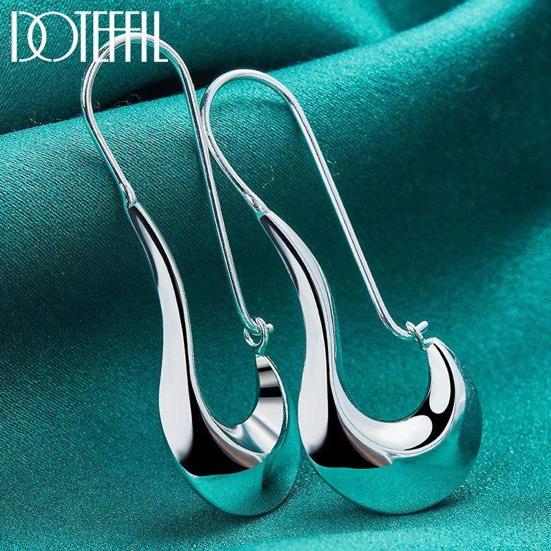 Top Trends: DOTEFFIL 925 Sterling Silver Classic Shoe Drop Earrings Charm Women Jewelry Fashion Wedding Engagement Party Gift Shoppable Styles - Image 2