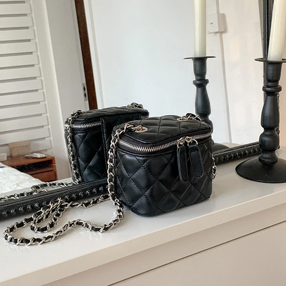 Top Trends: Mini Lingge Shoulder Bag Luxury Designer Bags For Women 2023 Fashion Chains Crossbody Bag Box Handbags Lipstick Coins Purses New Shoppable Styles