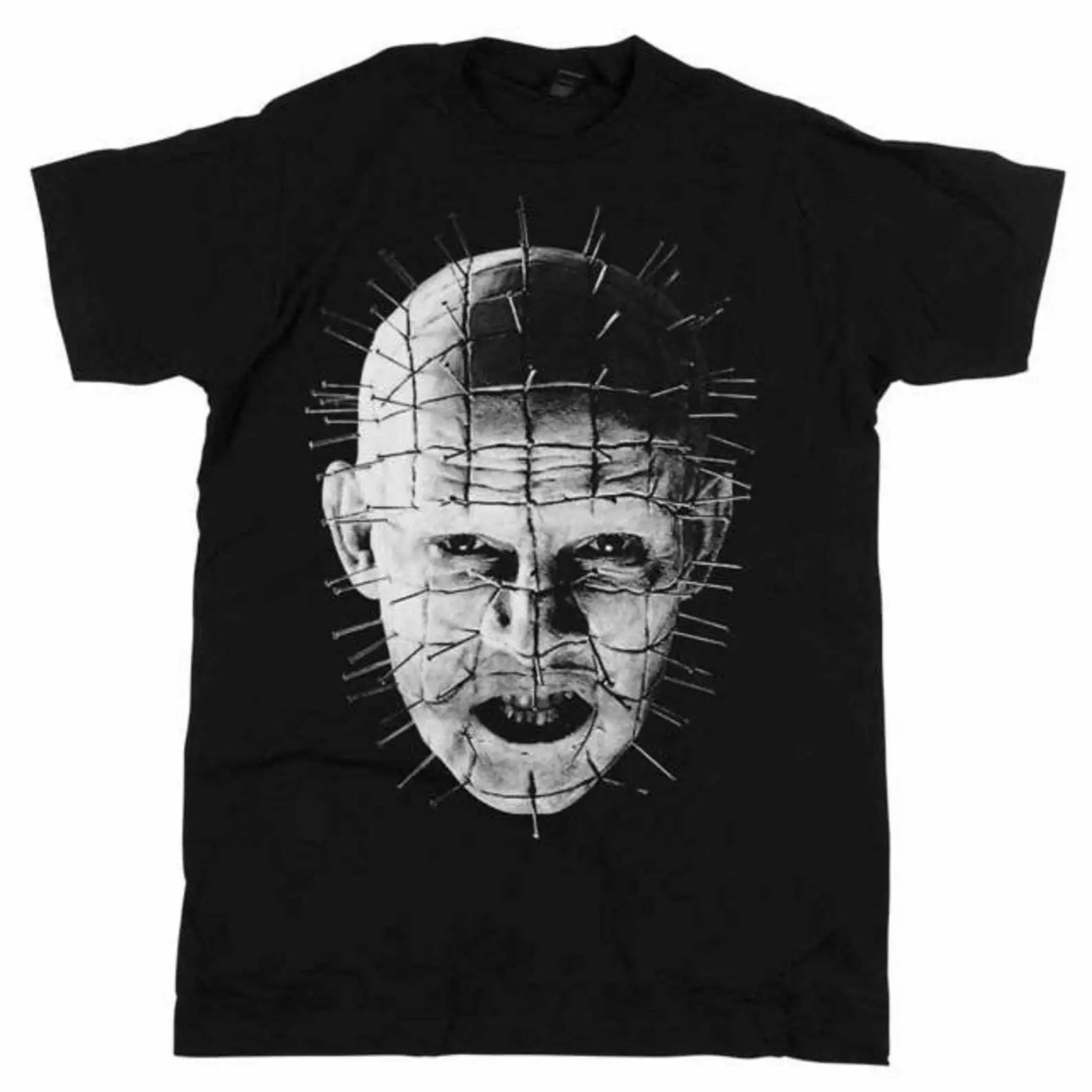 Top Trends: Hellraiser - Movie Pinhead Up-Close T-Shirt. Summer Cotton O-Neck Short Sleeve Mens T Shirt New S-3XL Shoppable Styles