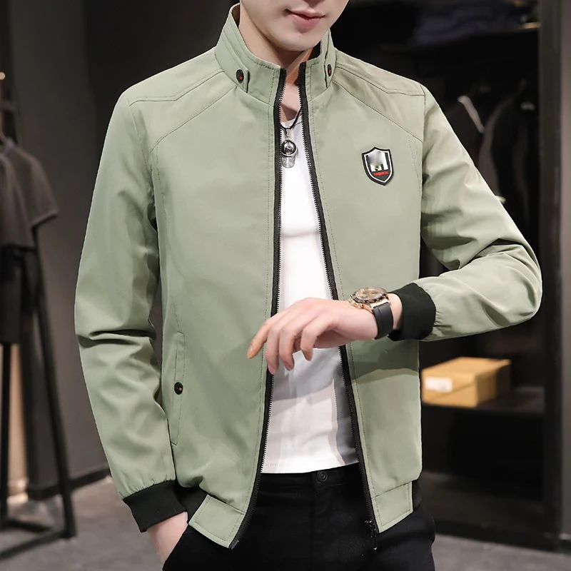 Top Trends: Fashion Stand Collar Zipper Spliced Pockets Korean Jackets Men's Clothing 2023 Autumn Winter Loose Casual Tops All-match Coats Shoppable Styles