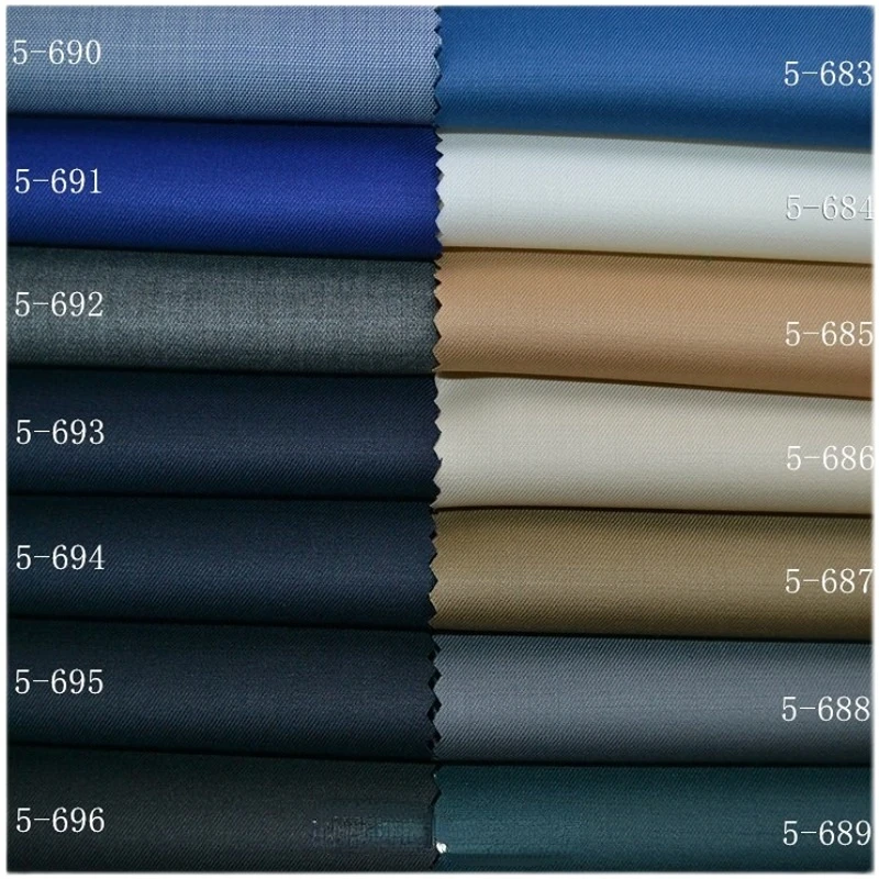 Top Trends: 80% Wool High-End Worsted Suit Fabric Wool Suit Pants Professional Clothing Fabric Suiting Fabric For Men Black Per Meter Shoppable Styles - Image 4