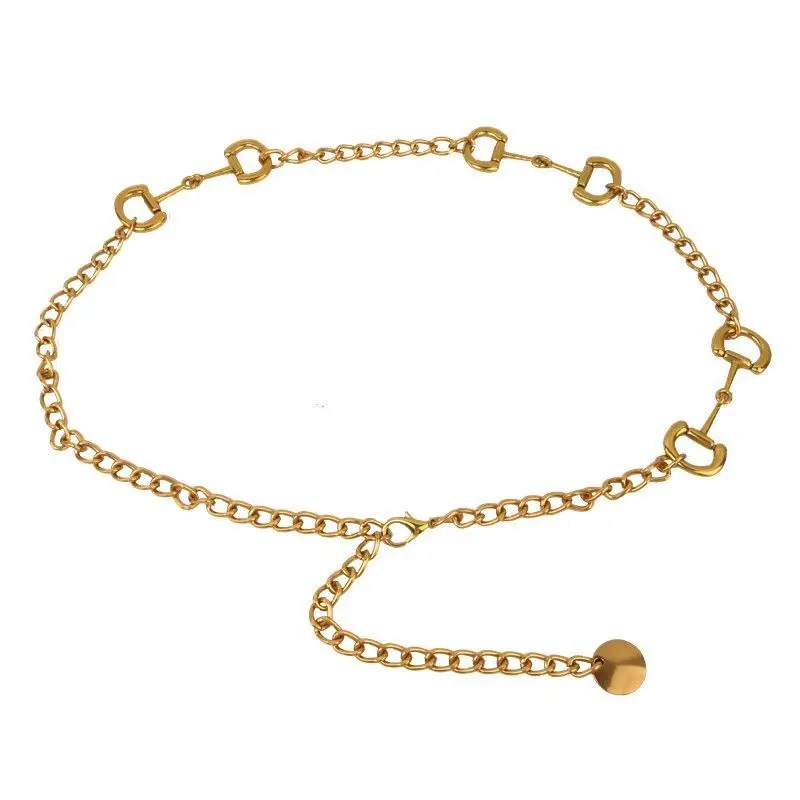 Top Trends: MYMC Horsebit Metal Chain Belt Lock Pendant Waist Chain Body Dress Mini Fashion Woman Decorative Dress Accessories Shoppable Styles