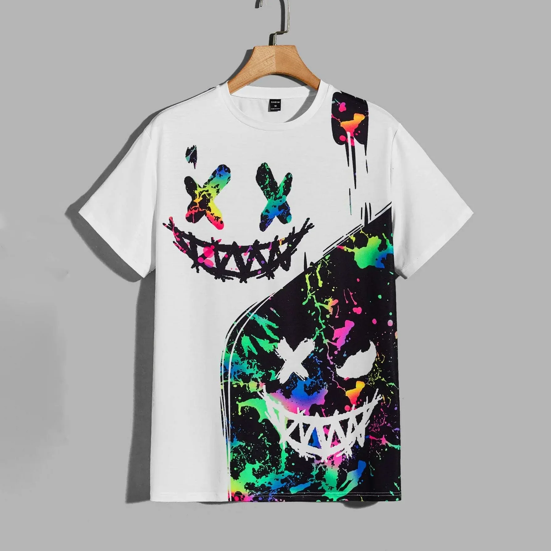 Top Trends: Street Fashion T-Shirt For Men Short Sleeve Hip Hop Print Tee Shirt Handsome Male T Shirt Pullover Man Oversized Clothing 2024 Shoppable Styles