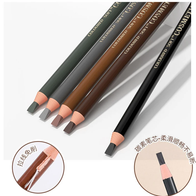 Top Trends: 5pcs / Set Eyebrow Pencil Makeup Eyebrow Enhancers Cosmetic Art Waterproof Tint Stereo Types Coloured Beauty Tools Shoppable Styles