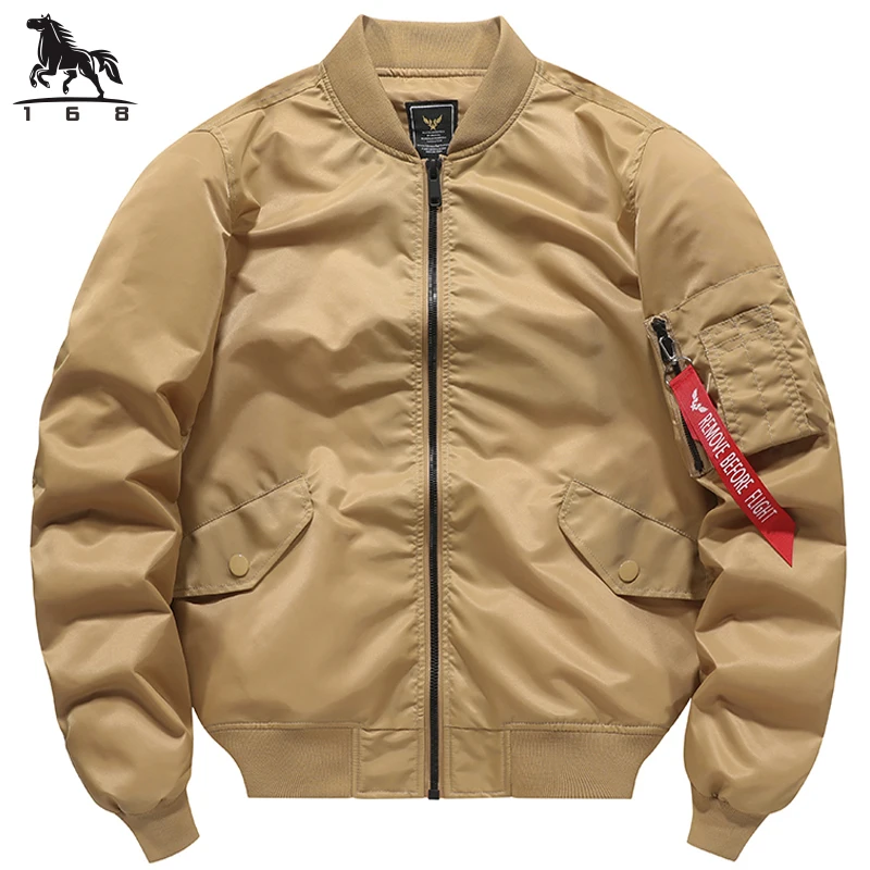 Top Trends: Jacket Mens Spring Autumn New Solid Color Thin Men&#039;s Jackets Flight Men Business Casual Coat Windbreaker Coats M-5XL 6XL 2219 Shoppable Styles