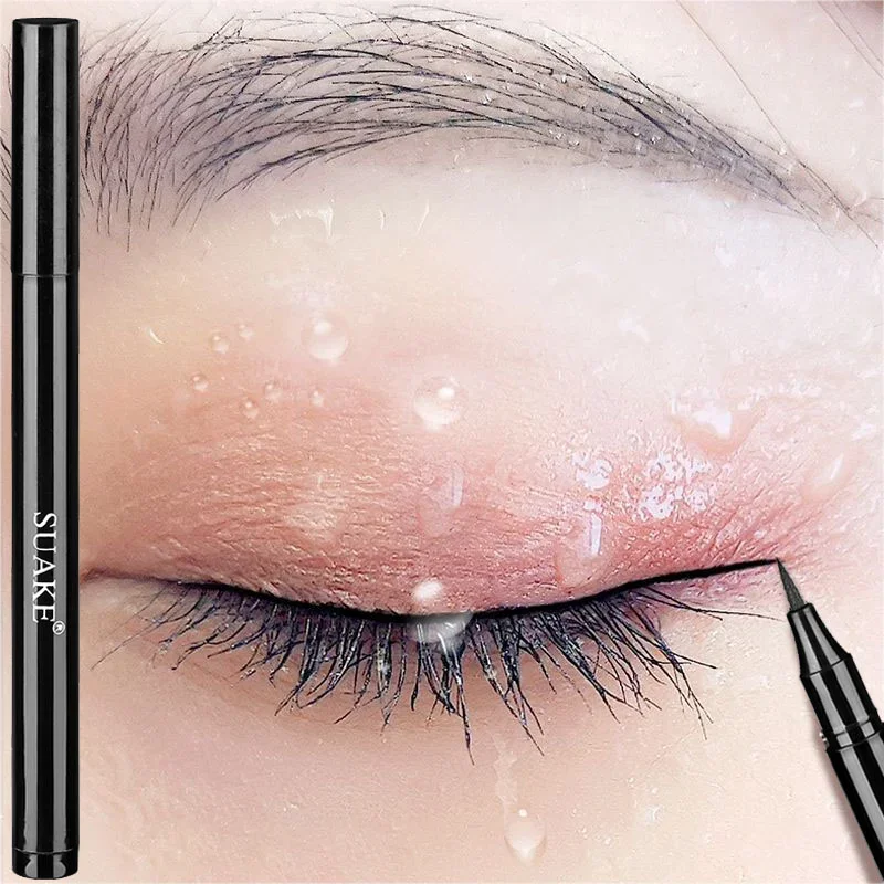 Top Trends: 2 Colors Eyeliner Pen Quick Drying Waterproof Long Lasting Matte Eye Liner Smooth Easy To Color Liquid Eyeliner Makeup Cosmetics Shoppable Styles