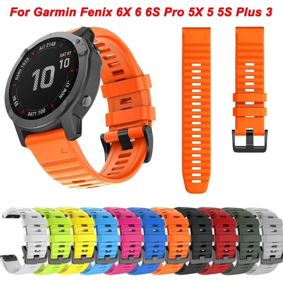 Top Trends: 26 22 MM Silicone Watch Band Straps For Garmin Fenix 6X 6 6S Pro 7X 7 Easyfit Wristband Fenix 5 5X 5S Plus Smartwatch Bracelet Shoppable Styles