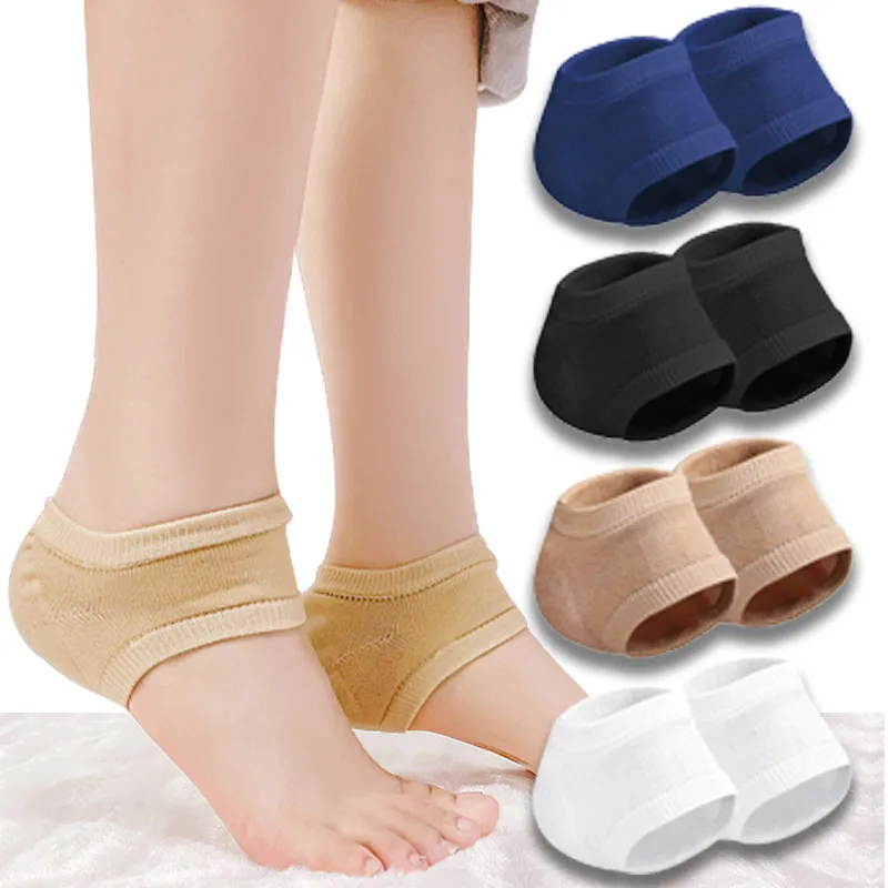 Top Trends: Sports Gel Silicone Heel Protector Pads Sleeve Heel Cups Plantar Fasciitis Support Heel Pain Reduce Skin Repair Cushion Socks Shoppable Styles