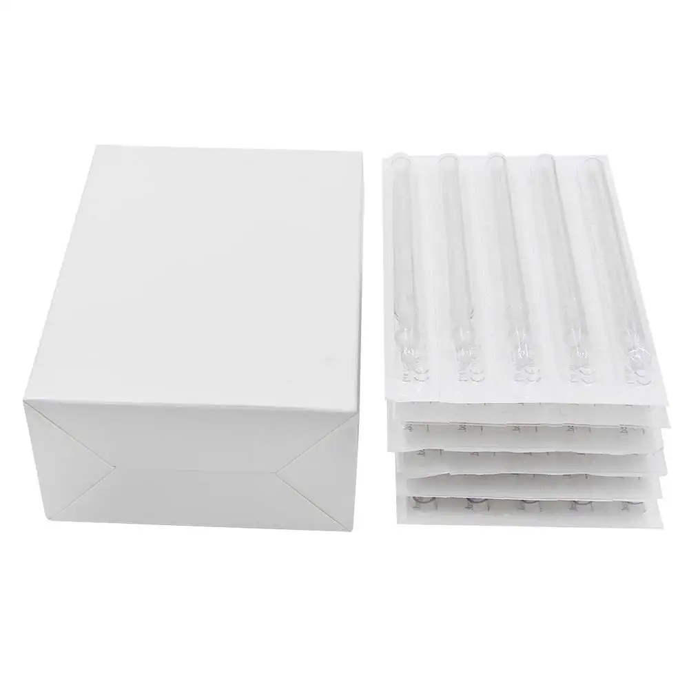 Top Trends: 50PCS Long Tattoo Tips White Disposable Tattoo Nozzle Tips Tube For Tattoo Machine Needles Supply Shoppable Styles - Image 3