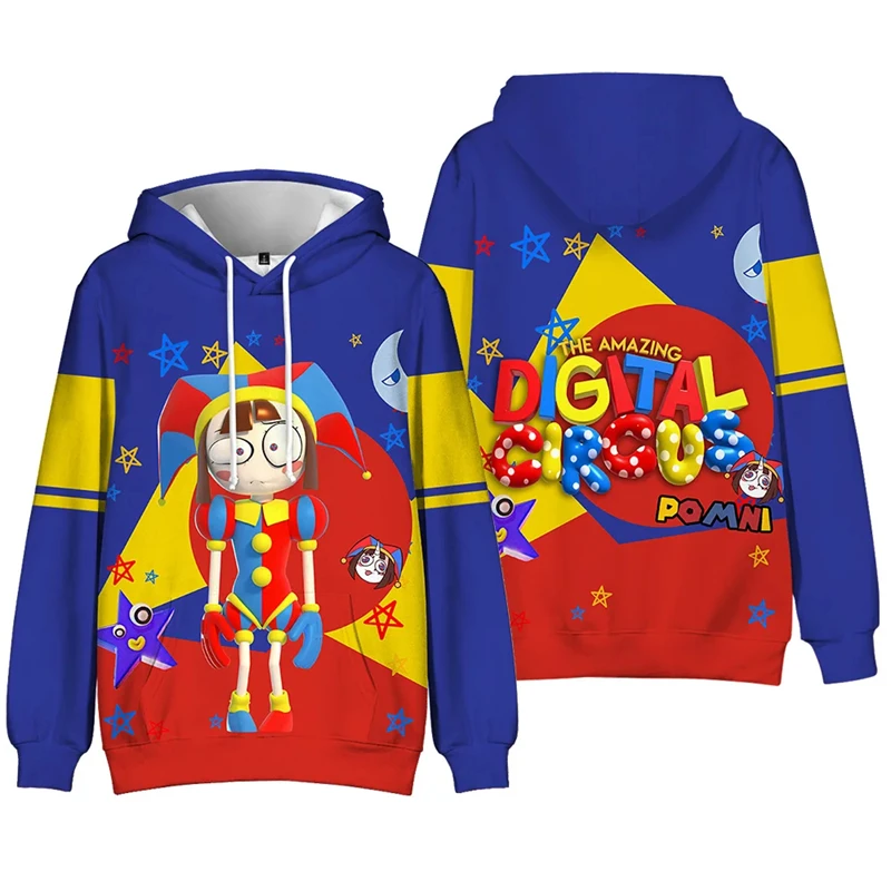 Top Trends: The Amazing Digital Circus 3D Printed Hoodie For Men Cosplay Pomni Caine Cartoon Boy Pullovers Cosplay Girls Tracksuit Kid Tops Shoppable Styles