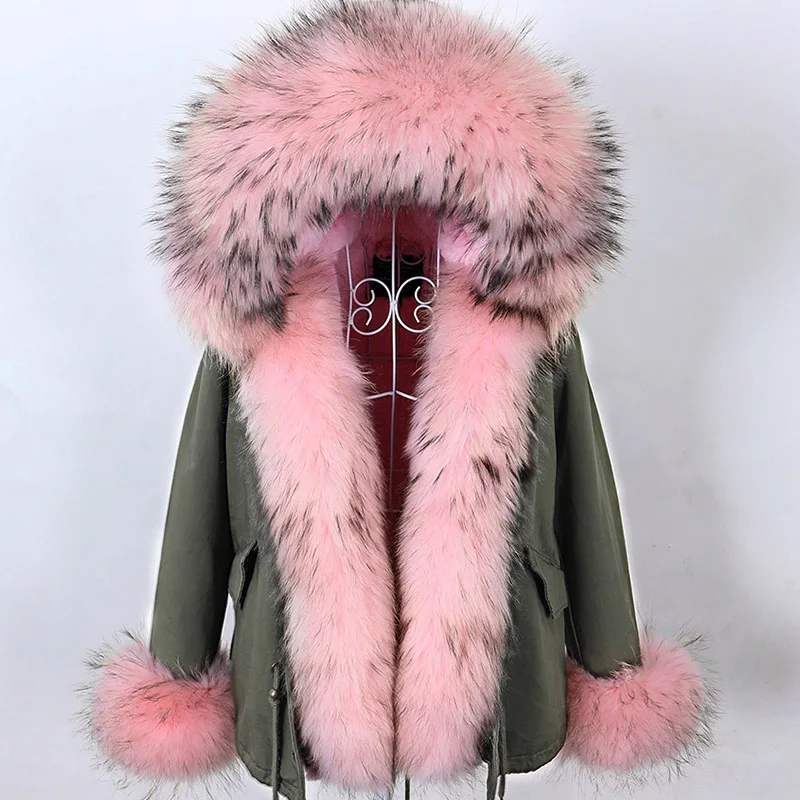 Top Trends: Maomaokong 2022 Fur Parka Winter Women Jacket With Fox Fur Women Parkas Real Fur Coat Natural Raccoon Fur Collar Hooded Warm Shoppable Styles