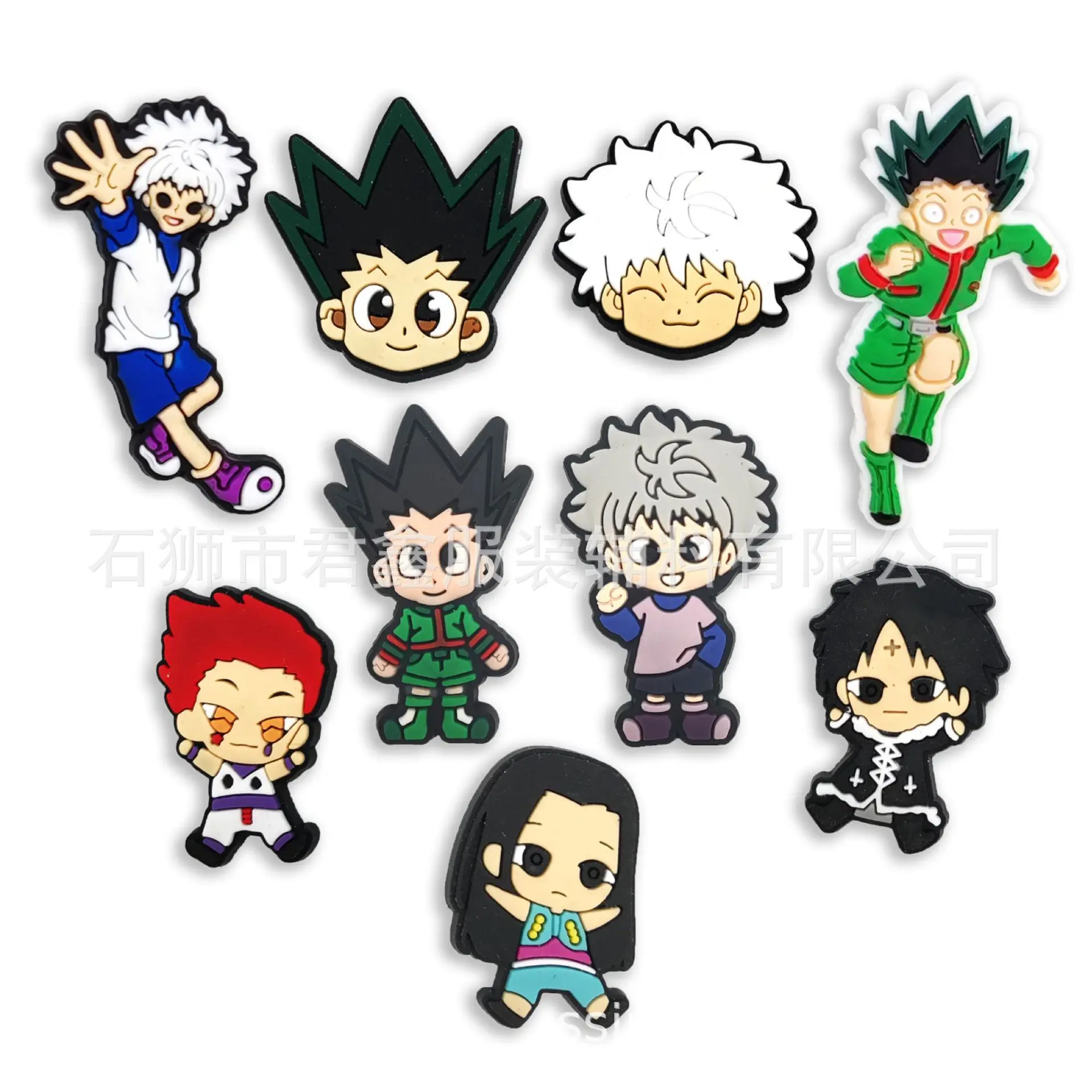 Top Trends: 1pcs Single Sale Wholesale HUNTER×HUNTER Cartoon Croc Charms PVC Shoe Buckle Souvenir Decorations Clogs Kids X-mas Party Gifts Shoppable Styles