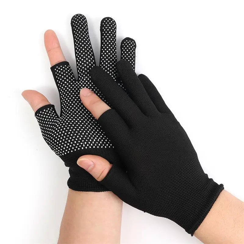 Top Trends: Non-slip Touchscreen Nylon Gloves Men Women Summer Outdoor Riding Sport Fitness Breathable Non-slip Sunscreen Half Finger Gloves Shoppable Styles