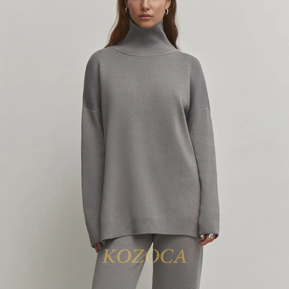 Top Trends: Kozoca Sweater Women Autumn Winter New Loose Casual Thick Soft Pullover Female Jumper Warm Knitted Turtleneck Fashion Sweaters Shoppable Styles