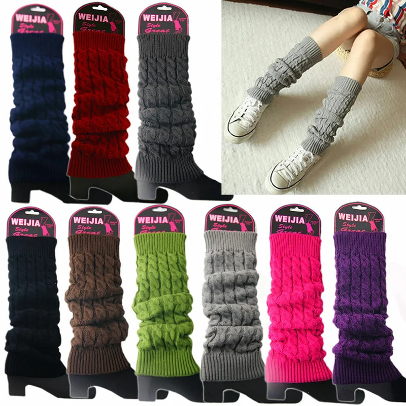 Top Trends: Womens Fashion Winter Cable Knit Crochet Knitted Leg Warmers Legging Knee High Socks Shoppable Styles