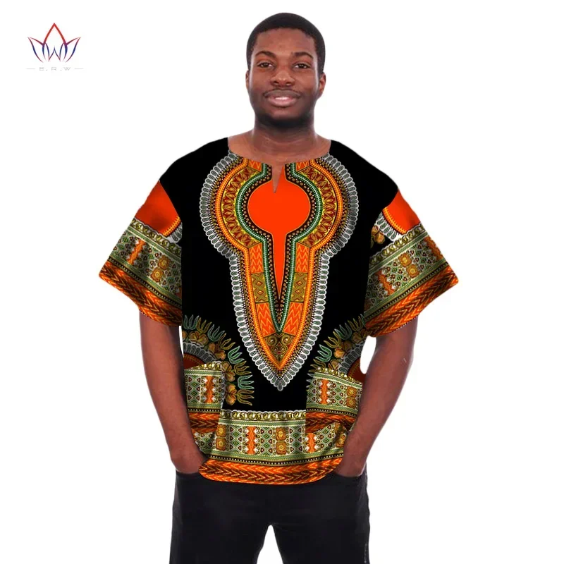 Top Trends: Mens African Clothing African Print Wax Dashiki Men T Shirt Plus Size African Clothing Brand Clothing Men Shirt Crop Tops WYN04 Shoppable Styles