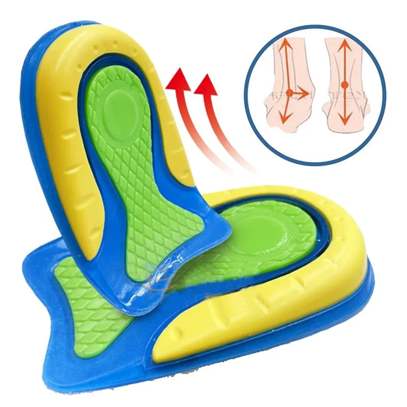 Top Trends: Silicone Heel Pad Unisex Sports Shock-absorbing Insoles Half Size U-shaped Shoes Pads Foot Pain Relief Plantar Fasciitis Insole Shoppable Styles