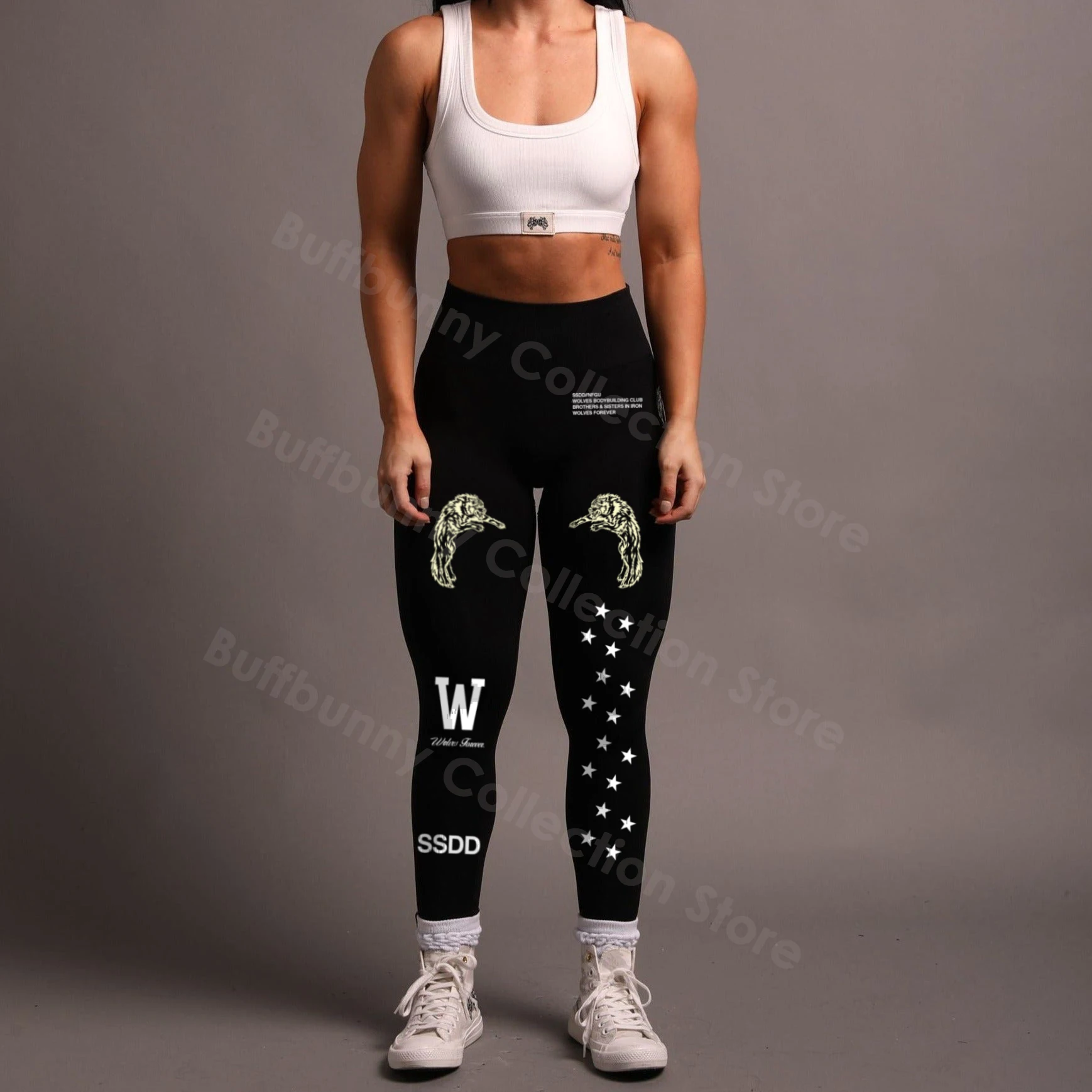 Top Trends: Darc She Sport Leggings Fitness Running Street Women Trousers Sports High Waist Stretch Fitness Ankle Length Tights Slim Pants Shoppable Styles - Image 5