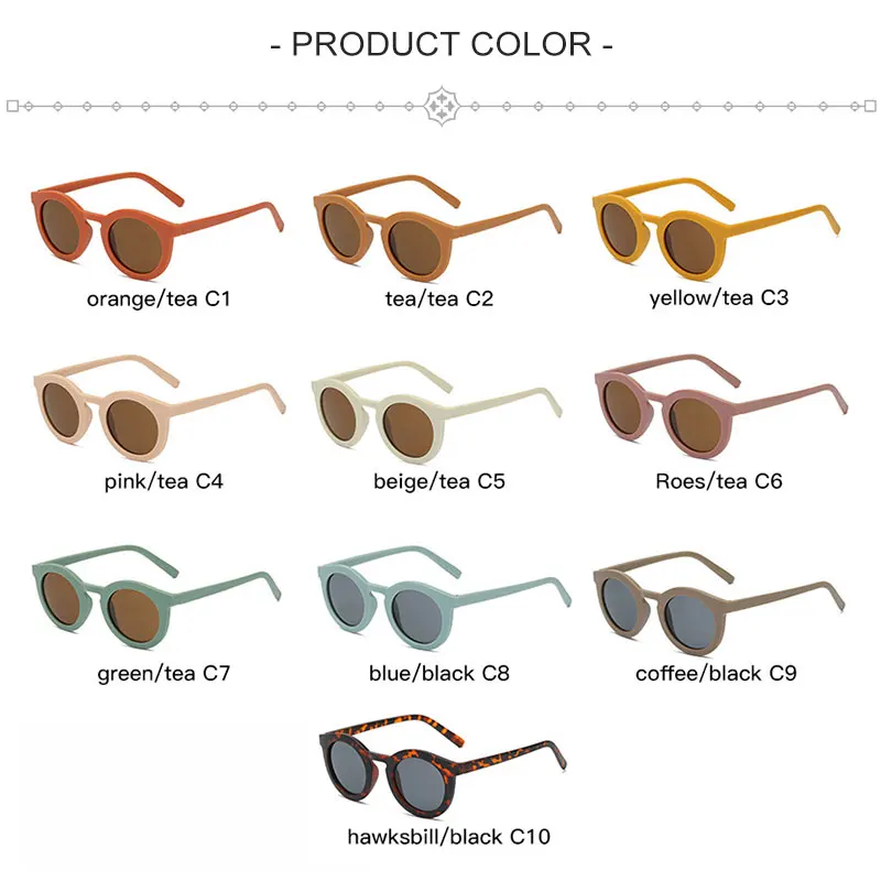 Top Trends: RBROVO Retro Vintage Round Sunglasses Women Fashion Trending Jelly Candy Color Shades UV400 Classic Men Grey Tea Sun Glasses Shoppable Styles - Image 6