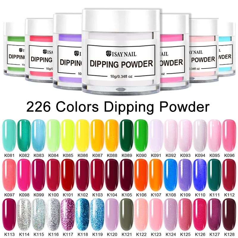 Top Trends: Isaynail Summer New Color Nail Powder 10g / Jar Without Lamp Cure Easy Soak Off Dip Powder Nails Shinny Nail Glitter (K089-K196) Shoppable Styles - Image 6