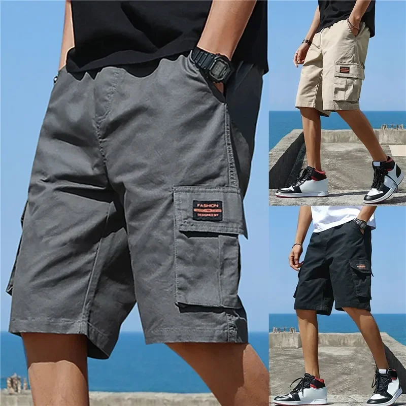 Top Trends: Men Trend Cargo Shorts Men's Letter Print Pocket Shorts Summer New Fashion Casual Straight Shorts Male Ropa Hombre Shoppable Styles