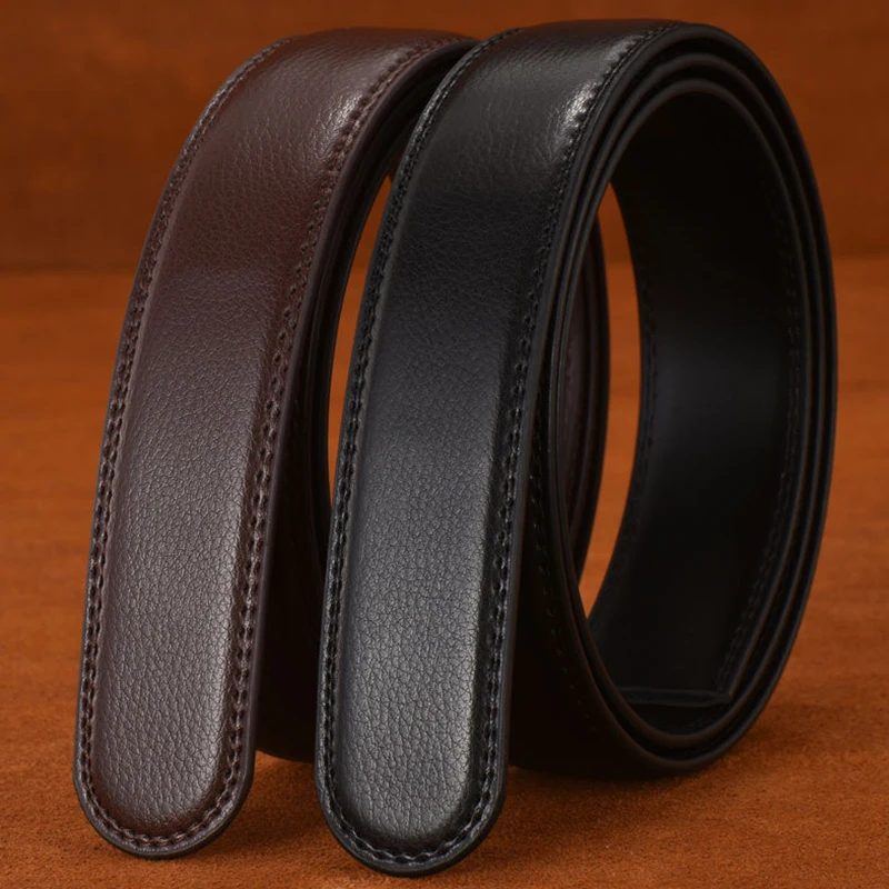 Top Trends: 2024 New Fashion Hot Selling Men's Belt Headless And Buckle Free PU Leather Quality Designer Auto Buckle Jeans Belt Width 3.5cm Shoppable Styles