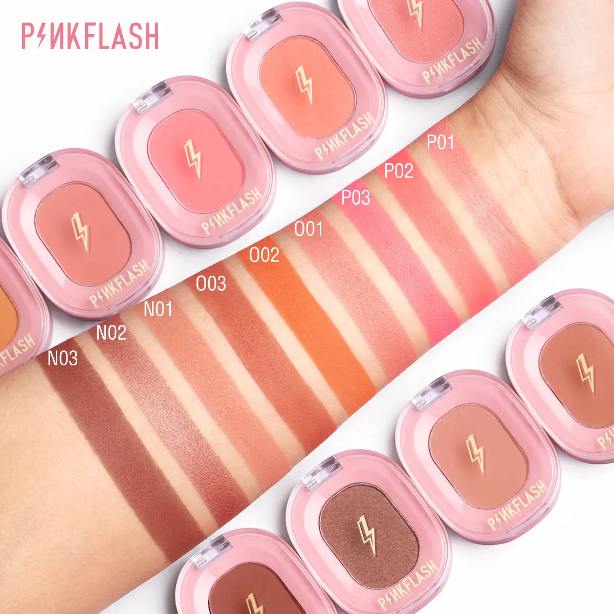 Top Trends: PINKFLASH 11 Colors Peach Blush Palette Oil-control Minerals Pigment Face Cheek Blusher Powder Contour Makeup Women Cosmetics Shoppable Styles