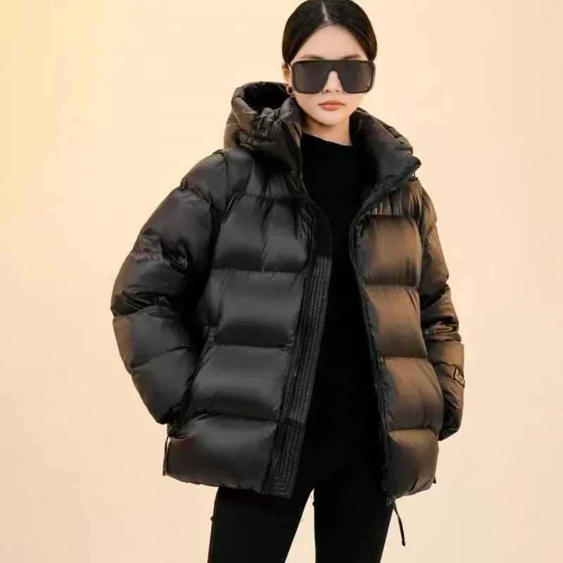 Top Trends: 2023 New Women Down Jacket Winter Coat Female Short Parkas Loose Thick Warm Outwear Hooded Leisure Time Versatile Overcoat Shoppable Styles