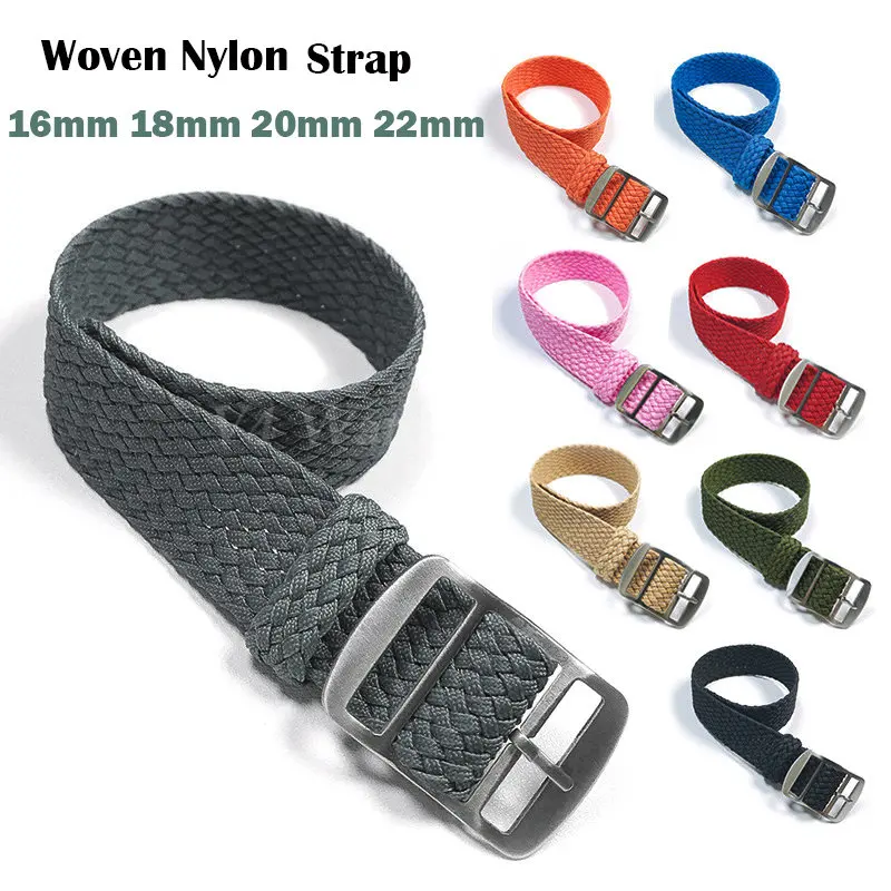 Top Trends: Fabric Woven Bracelet Watch Band Replacement Wristband 14mm 16mm 18mm 20mm 22mm Nylon Strap Watchband Shoppable Styles