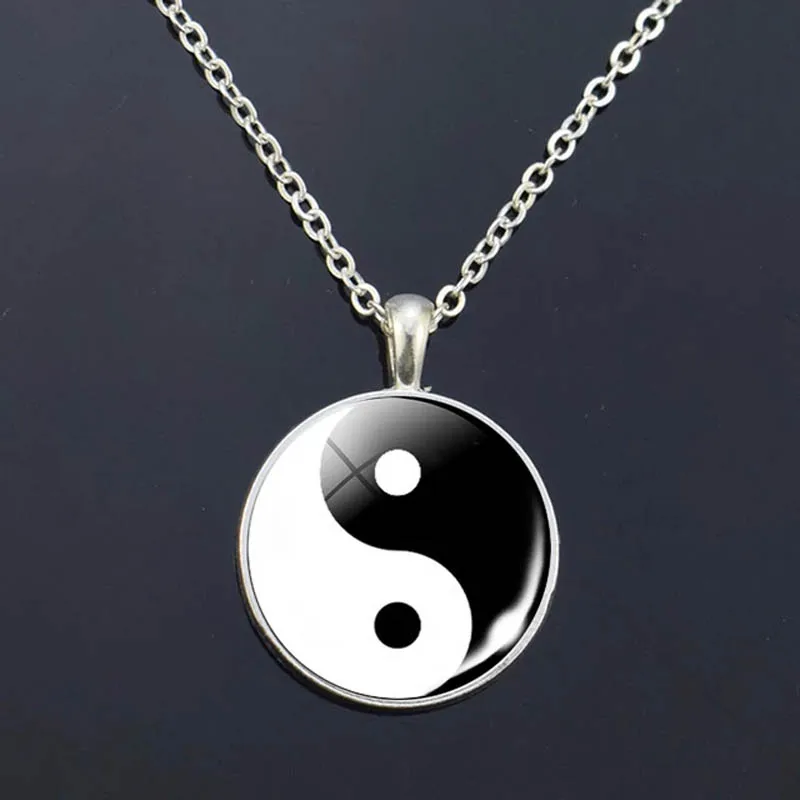 Top Trends: Pop Art Photo Necklace Yin Yang Tai Chi Symbol Pendant Jewelry Yin Yang Bagua Diagram Necklace Men Women Jewelry Gifts Shoppable Styles - Image 6