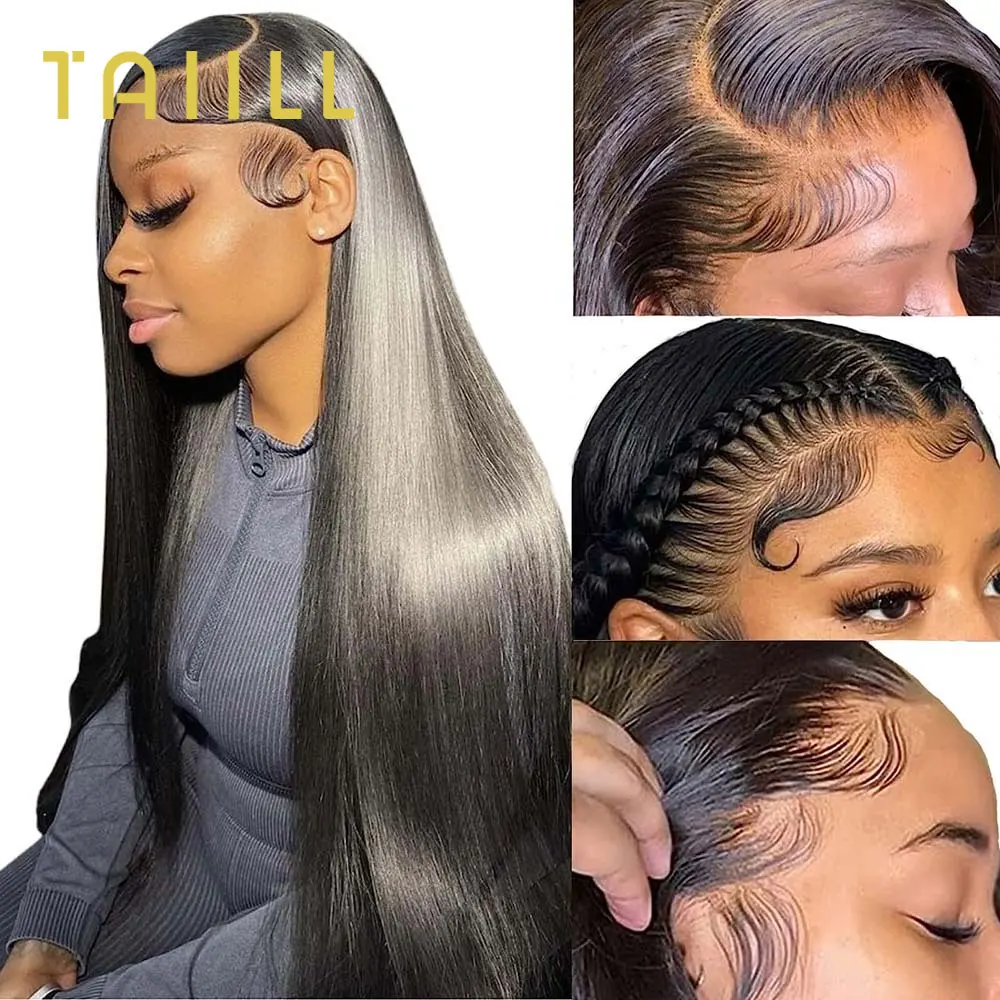 Top Trends: 13x4 Straight Lace Front Human Hair Wigs For Women Natural Transprent Virgin Human Hair Wig Can Be Dyed And Bleached Taiill Shoppable Styles