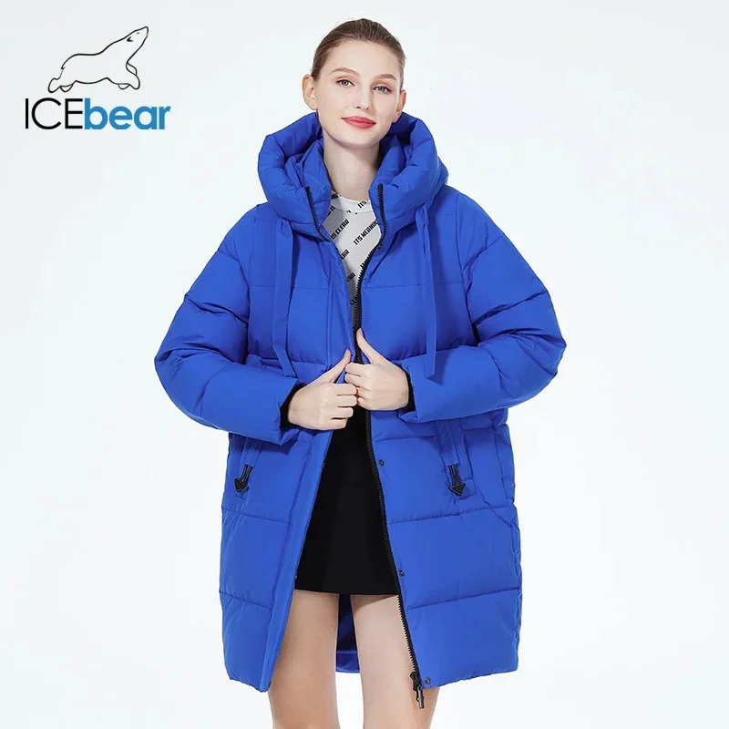 Top Trends: ICEbear 2023 Winter Women Puffer Jackets Mid-length Ladies Casual Cotton Coats Brand Warm Padded Coat GWD3873I Shoppable Styles