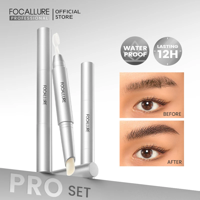 Top Trends: FOCALLURE 3D Eyebrow Gel Eye Brows Wax Pencil Waterproof Long-Lasting Double Head 2 In 1 Eyebrow Enhancer Gel Makeup Cosmetics Shoppable Styles