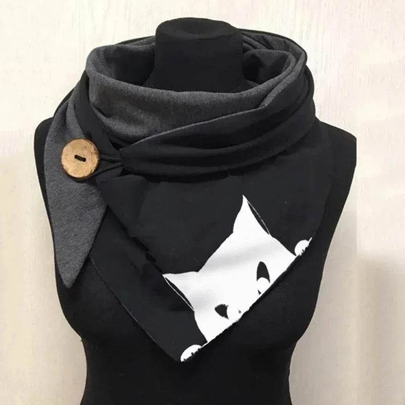 Top Trends: Animal Paw Casual 3D Printed Scarf And Shawl For Women Shoppable Styles