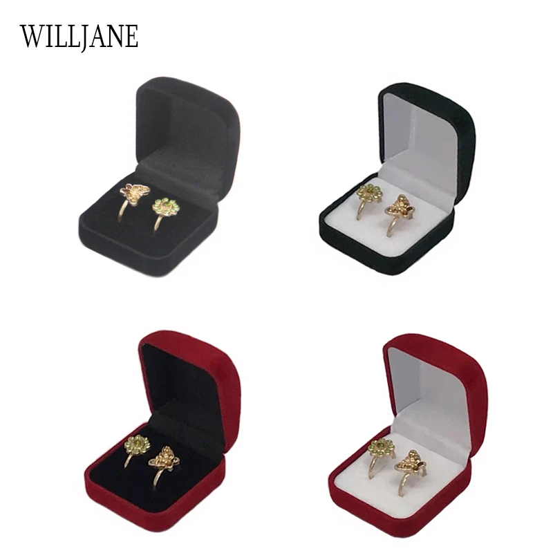 Top Trends: Wholesale Double Wedding Rings Box Velvet Engagement Ceremony Valentine&#039;s Gift Couple Ring Jewelry Packaging Storage Organizer Shoppable Styles