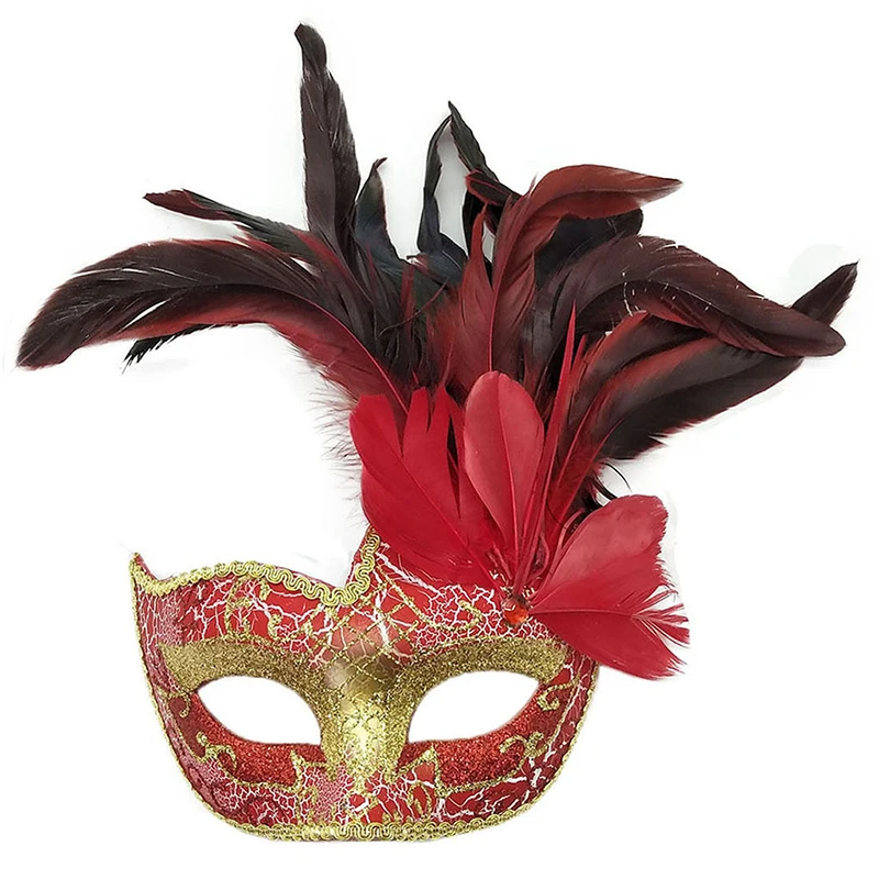 Top Trends: Feather Masquerade Masks Carnival Festival Accessory Performance Party Christmas Gifts Easter Halloween Eye Mask Sexy Dating Toy Shoppable Styles