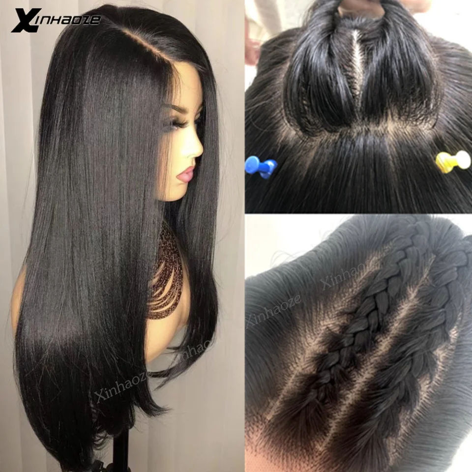 Top Trends: Side Part 4x4 Scalp Cap HD Lace Front Wig Straight Silk Base 13x6 Lace Front Human Hair Wigs Pre Plucked Brazilian Remy Hair Shoppable Styles